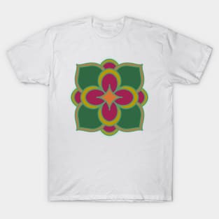 Green Floral by Niibidoon T-Shirt